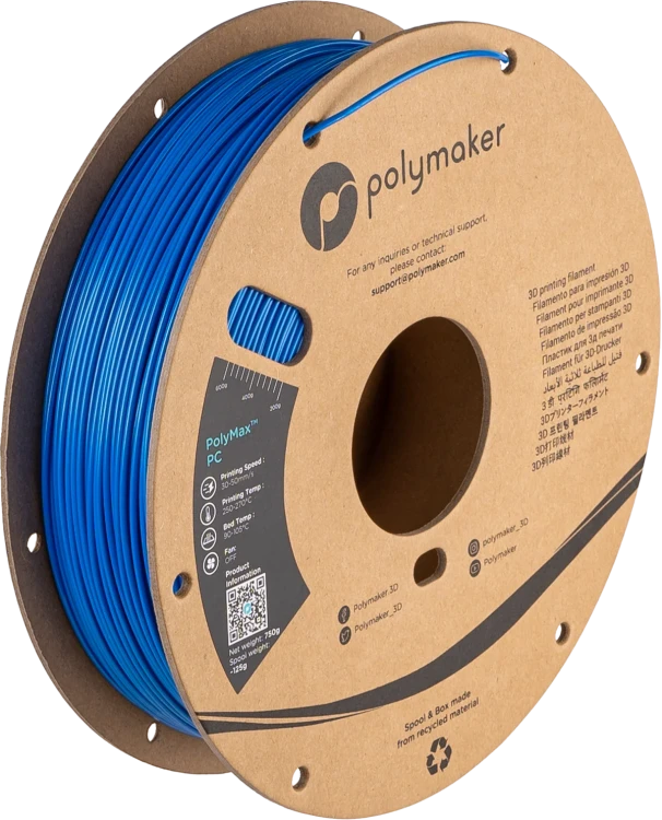 Polymaker PolyMax PC Blue/1.75mm/0.75 kg