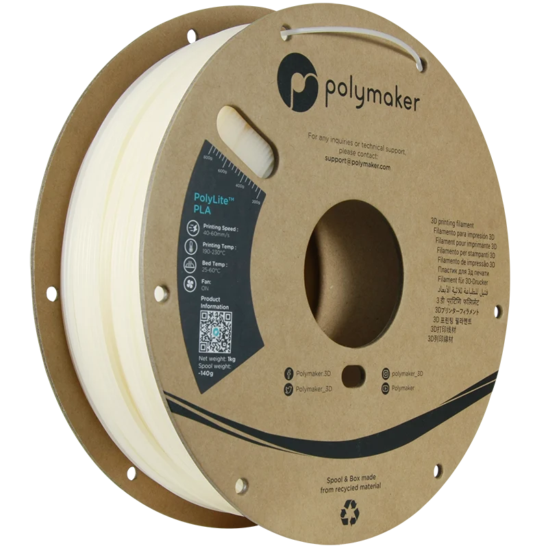 Polymaker PolyLite PLA Glow Blue 1kg